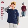 Boys Long Sleeve Fake Two Piece T Shirt Quick Dry Casual Kids Top