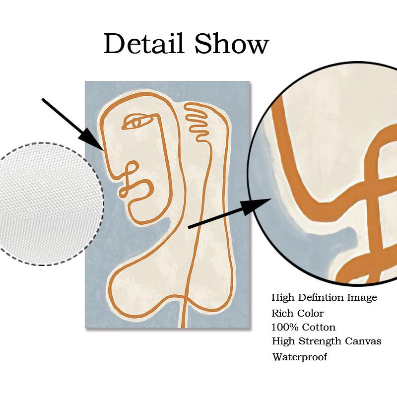 Matisse Abstract Plants Woman Line Canvas Painting Fashion Retro Posters Home Decor Living Room Modern Minimalist Print Pictures