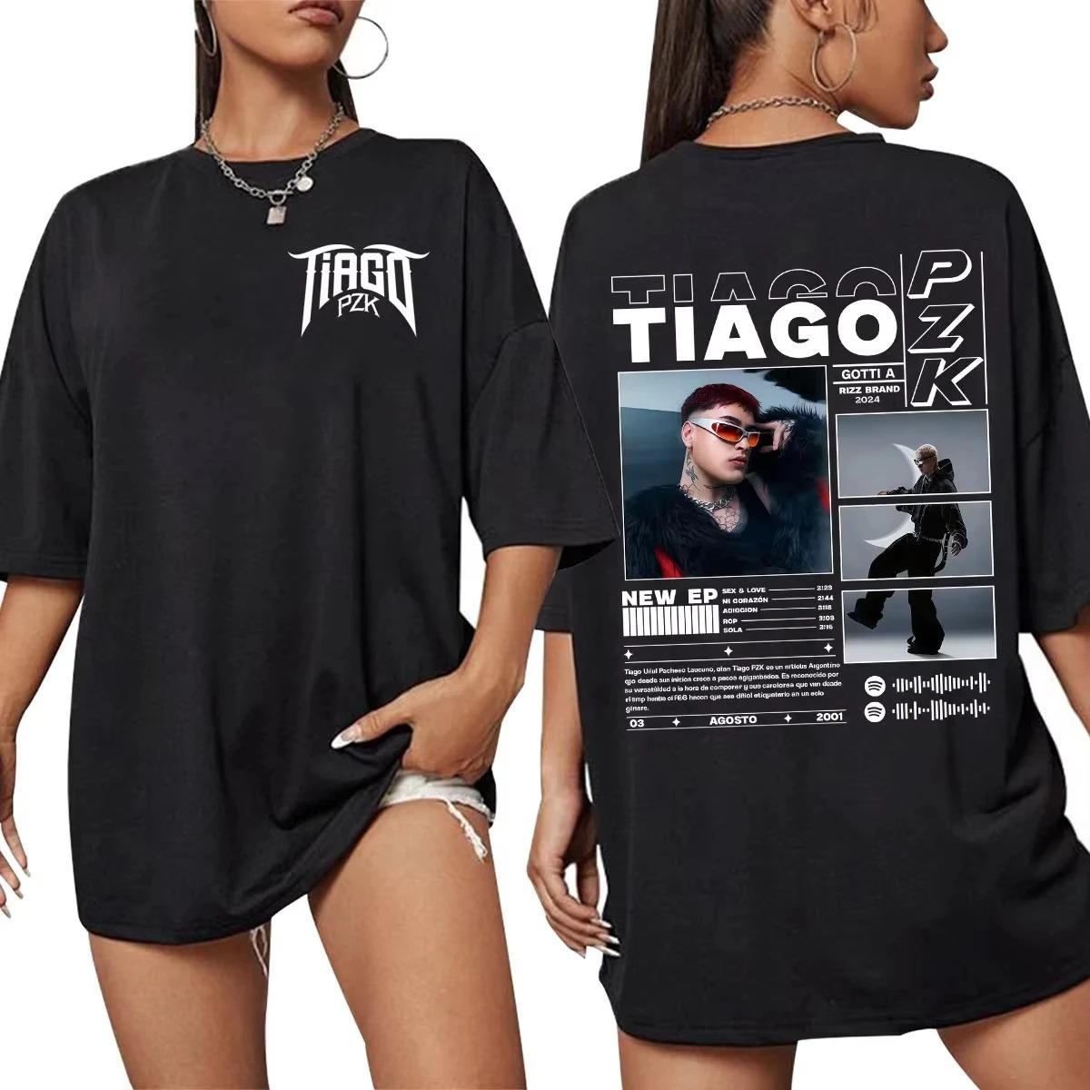 

Summer Harajuku Oversized Cotton Tshirt Rapper TIAGO PZK Gotti A Album T Shirt Unisex Women Hip Hop Fashion Short Sleeve Tshirts S