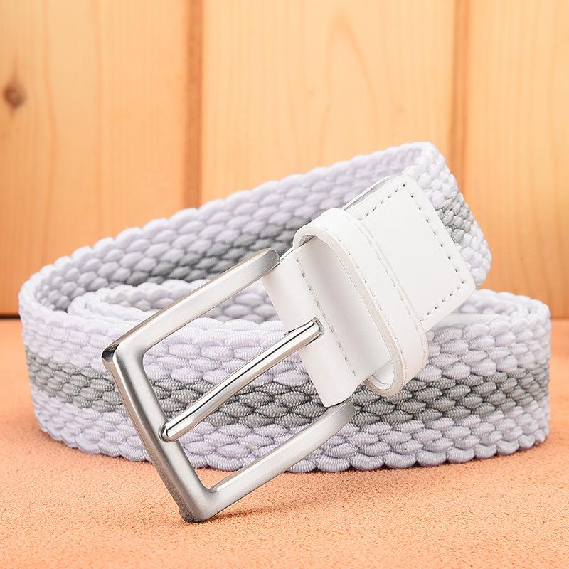 High-Grade Elastic, Non-Punching, Breathable Belt, Casual Elastic Woven Men'S Canvas Belt, Specially For E-Commerce