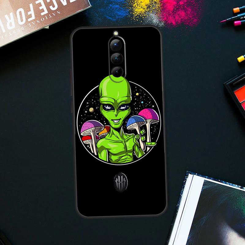 Space Alien Magic Case For ZTE Nubia Red Magic 9 Pro Plus RedMagic 8 8S Pro Plus 6 7 6S 7S Pro 5S 6R 5G Cover