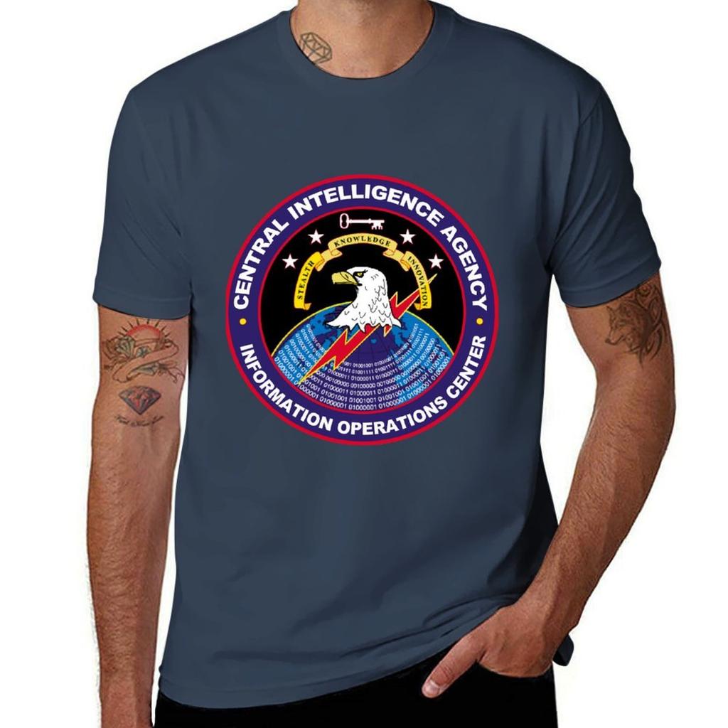 Cia Information Operations Center Logo Tshirt Sporty Casual Quick Dry Tshirt