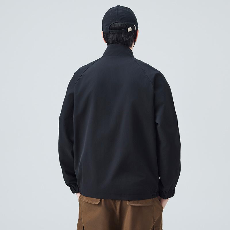 Men'S Coat New Youth Casual Versatile Jacket Popular Stand-Up Collar Spring And Autumn Tooling Trendy Coat Men