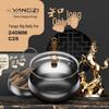 28CM Cast Iron Non-Stick Wok: Multi-functional Large-Bellied Pot with Gift Box