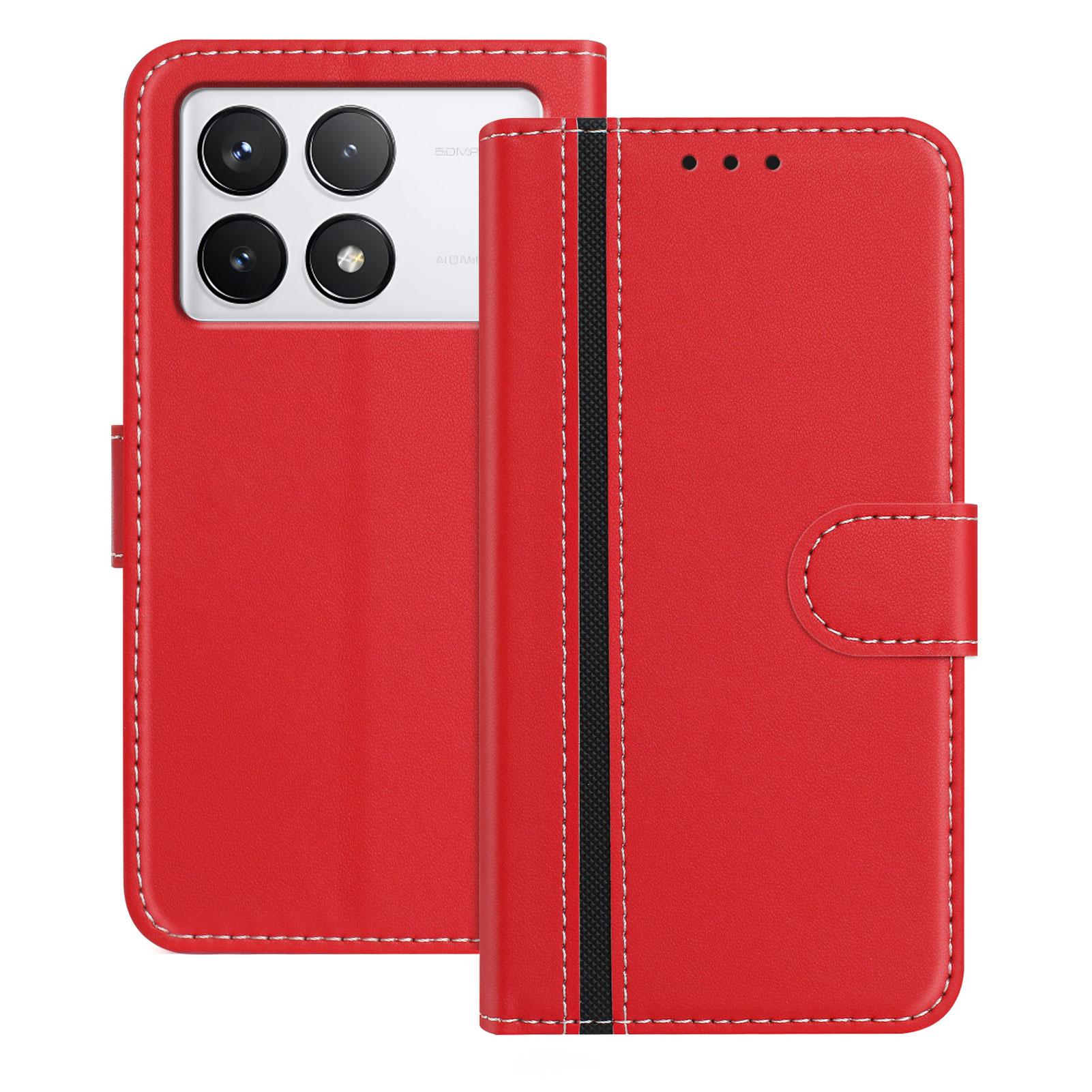 Чехлы-кошельки для телефона Xiaomi 14T с подставкой, цветная кожаная обложка с магнитной застежкой A