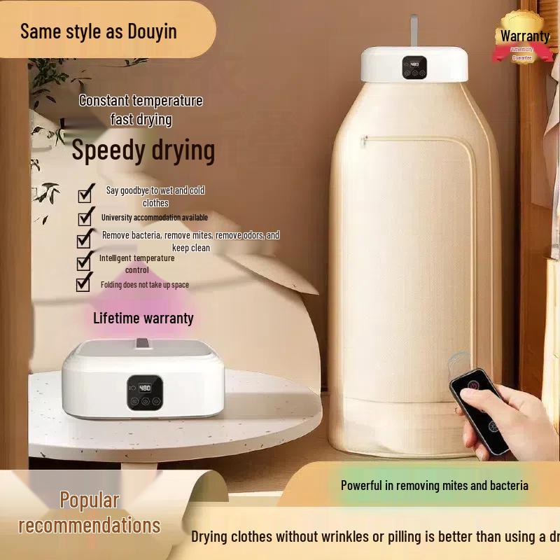 Smart Portable Folding Clothes Dryer for Dorms and Households