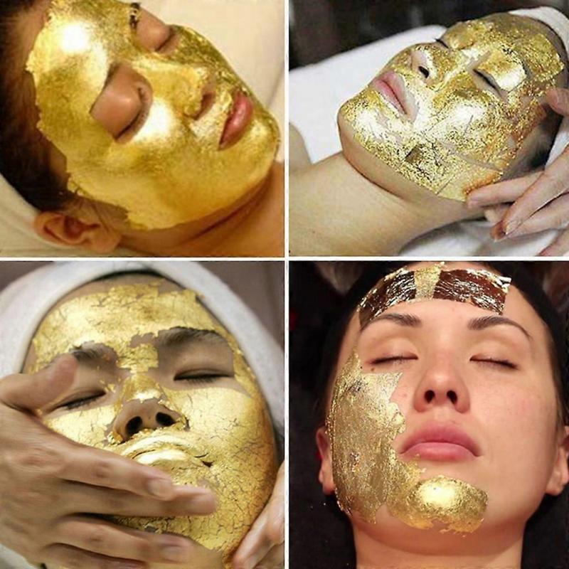 Edible Gold Leaf Leaves, Gold Foil Flakes Gold Leaf, Edible Gold Foil for Crafts, Food, Cakes, Baking, Cakes, Decorative Film, Crafts