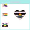 Creative Heart Shaped Rainbow Brooch Stylish Alloy Enamel Pin For Fashionable Personalization