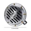 12V Loud Car Horn Speaker Dual Tone Electric Pump Loud Air Horn Loud Alloy Coil Car Air Horn High Low Tone Loud Sound Speaker