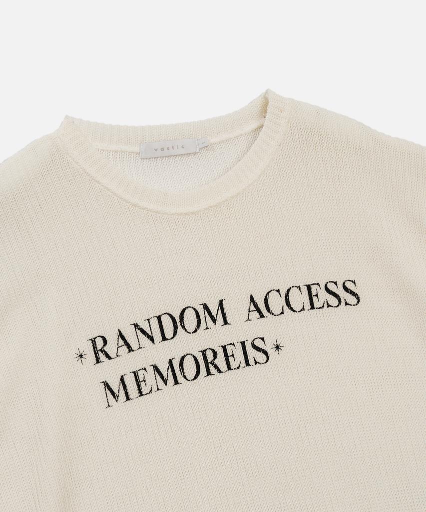 VASTIC Ram See-Through Half Knit_Ivory