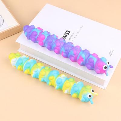 Children Sensory Toys Suction Cup Toys Fidget Sucker Toys Caterpillar Sucker Bubble Caterpillar