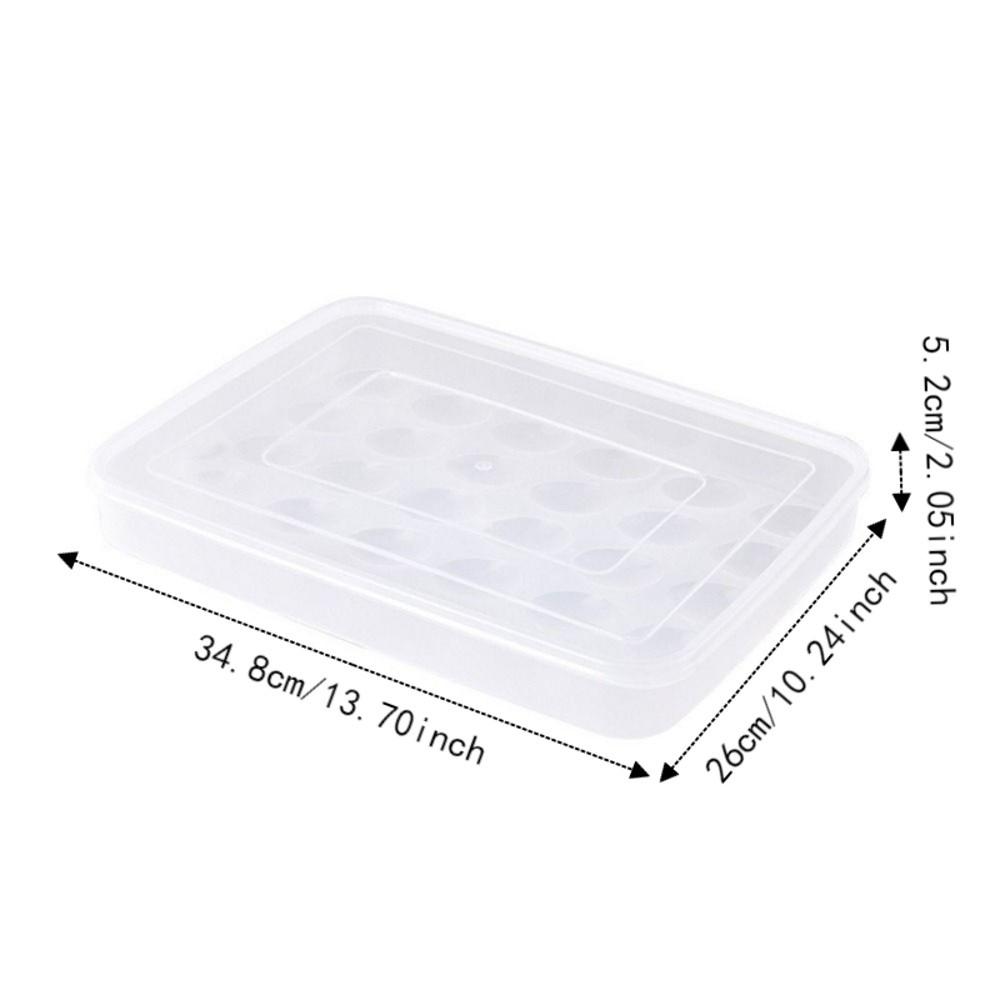Plastic Refrigerator Egg Holder 30 Grids Egg Tray Practical Egg Storage Box Home Use