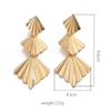 Fashion Exaggerated Geometric Diamond Earrings For Women