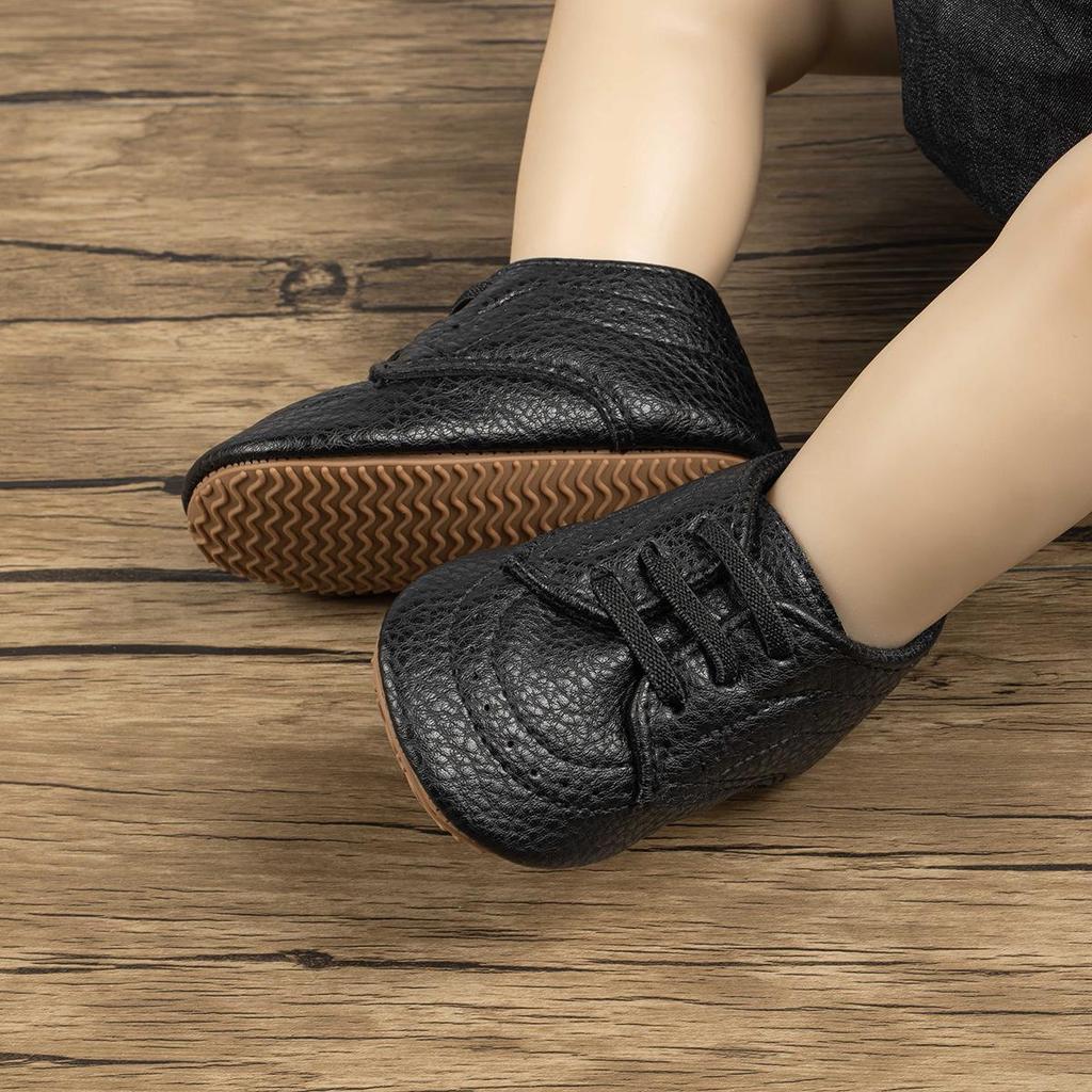 British Style Baby Walking Shoes: Spring & Autumn Casual Footwear for 0-1 Year Olds