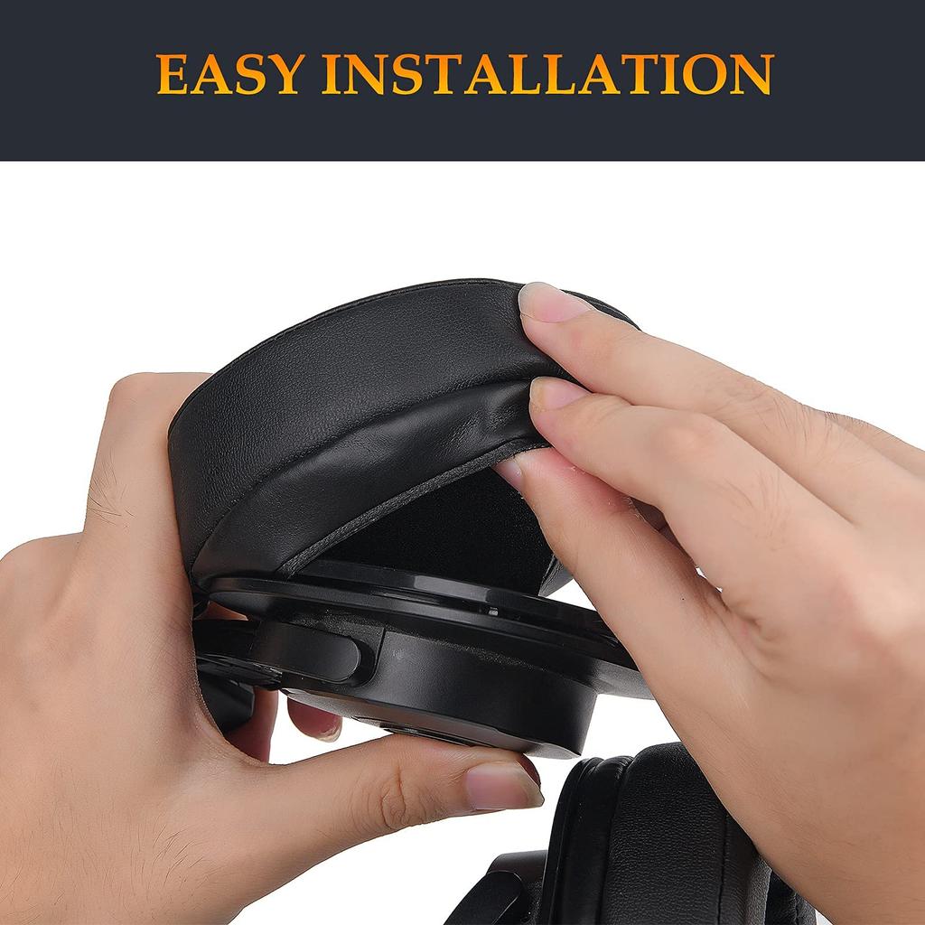 SOULWIT Ear Pads Ear Cushions for Sony MDR-CD900ST/MDR-7506/MDR-1ABT/RBT/RNC & ATH M50X/M40X/WS660BT/WS1100, for Arctis 7/9/5/Nova 7/Pro Wired, G Pro