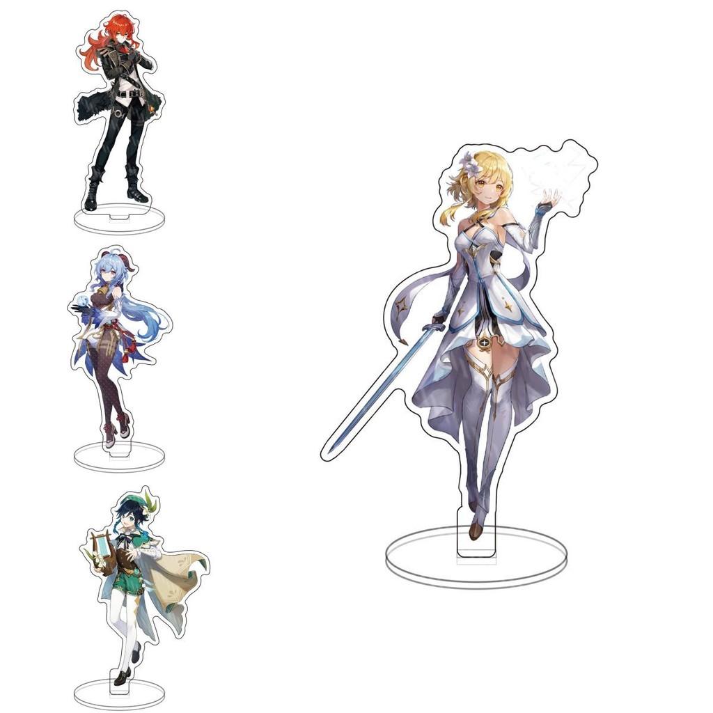 Genshin Impact Barbatos Keqing Barbara Hutao Acrylic Figure Stand Ideal For Decor