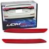 OE-Spec LH & RH Red Lens Rear Bumper Reflectors For Honda -up Gen11 Accord