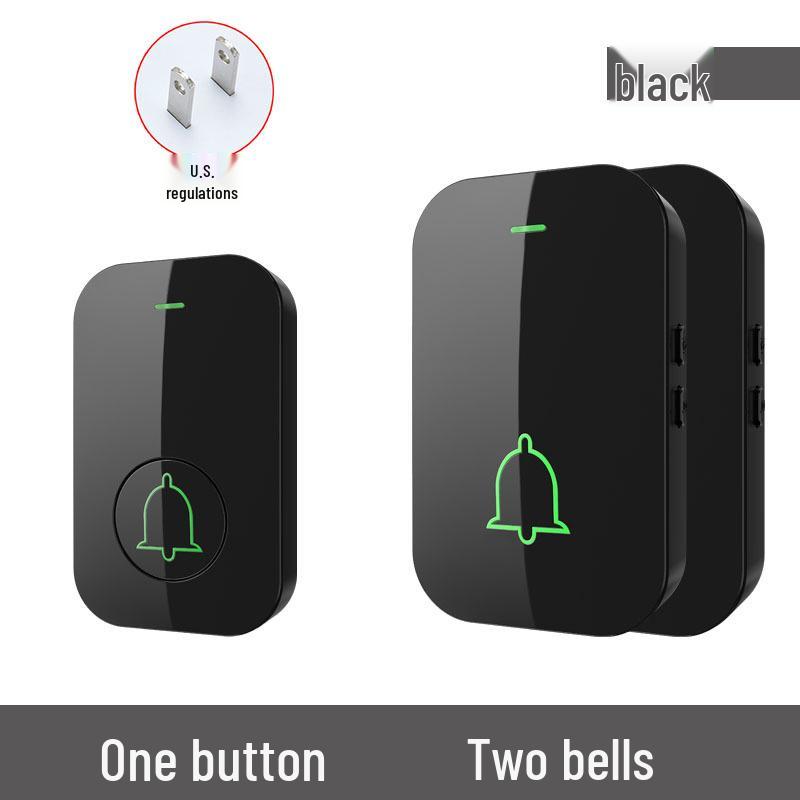 Ultra-Long Range Wireless Doorbell with Remote, High Volume, Ding Dong Chime, Elderly Call Button, No Plug-in, One-to-Two