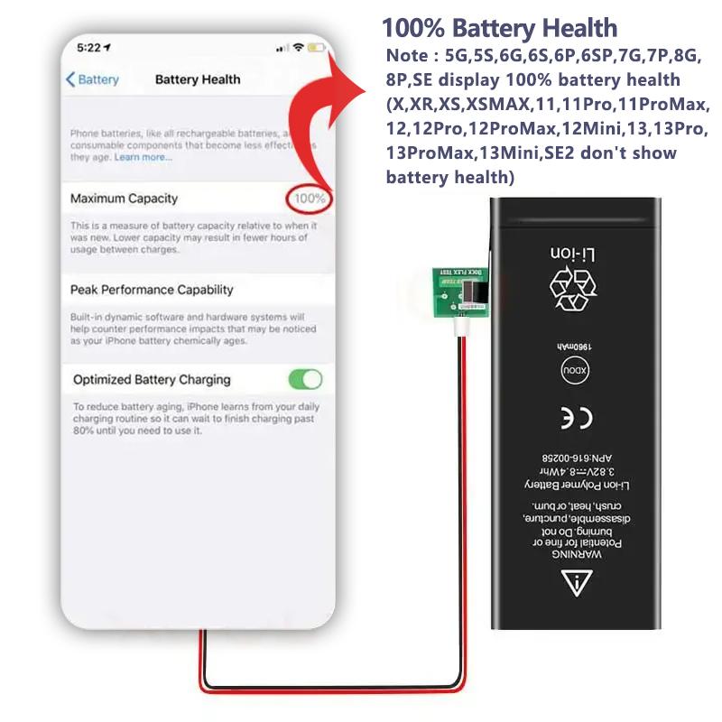XDOU Phone Battery For iPhone X iPhoneX With Free Repair Tools Kit 2716mAh High Capacity Bateria Replacement