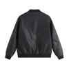 Autumn and Winter New Men's Leather Jacket Fashion Stand-up Collar Embroidery PU Korean Version Slim Youth Leather Jacket Men's Coat Trend