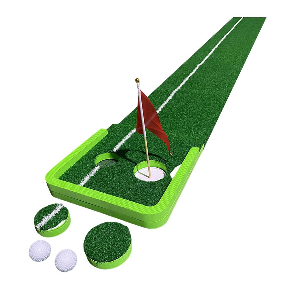 Golf Green Putting Mat Foldable Game Practice Trainer Aid Portable for Beginners,