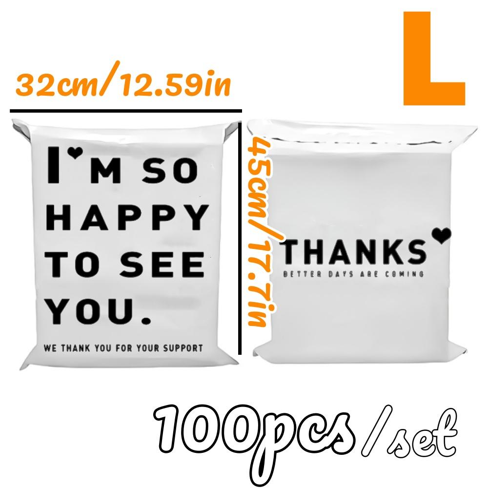 Pink Packing Bag 100pcs Thick Courier Bag Waterproof Durable Shopping Bag For Clothing Logistics Gift Packaging Mail Envelope