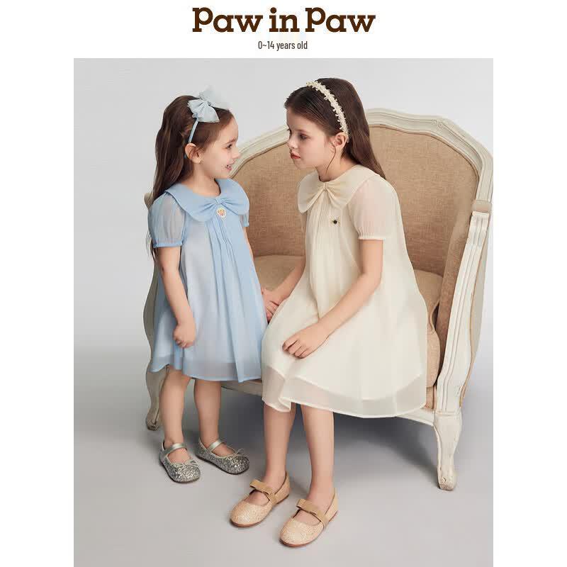 PawinPaw Girls' Romantic Tulle Princess Dress