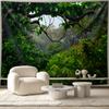 1Pc Damp Forest Landscape Photo Tapestry Wall Hanging, Decorative Fabric Poster for Bedroom, Living Room, Dorm & Home Decor