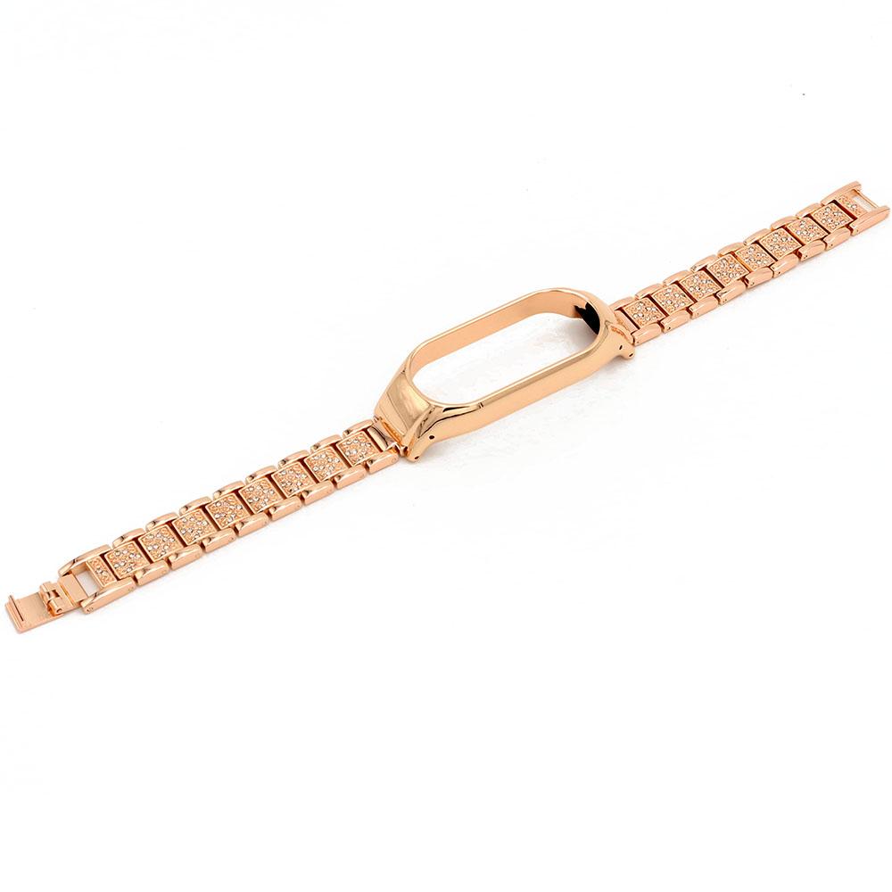 Adjustable Wristband for Xiaomi Mi Band 10 9 8 7 6 5 Wrist Strap Miband Replacement Bracelet Metal Bling Accessories Smartwatch