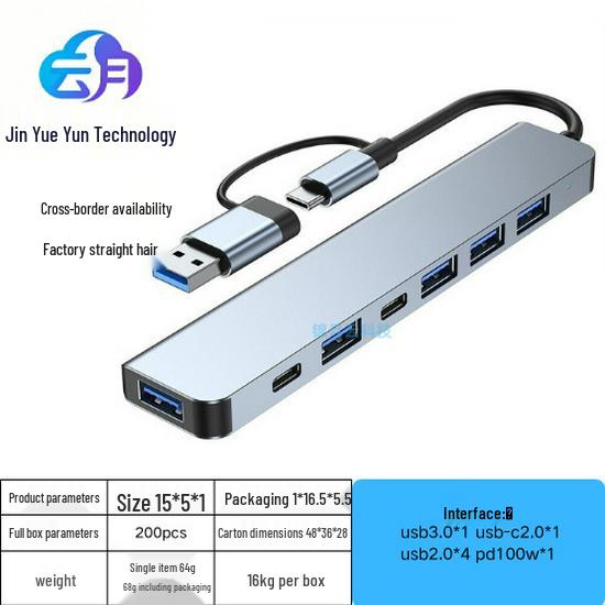 USB-C Docking Station with HDMI 4K Output, USB 3.0 Ports, and PD100W Charging