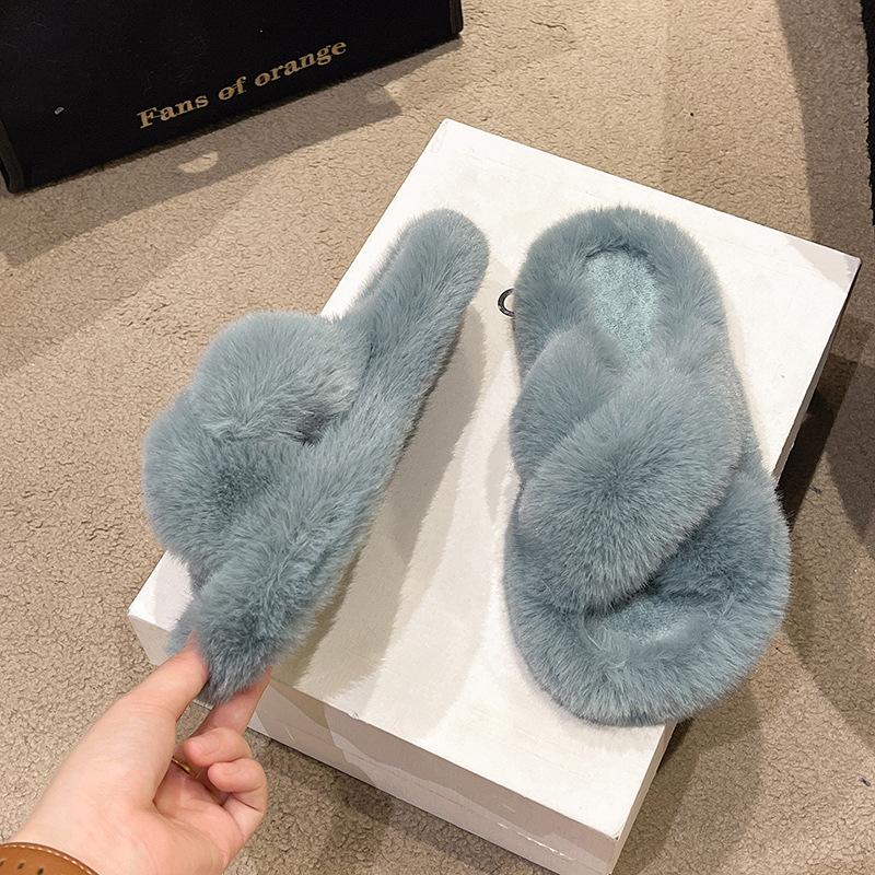 Mao Mao slippers women's outer wear spring and summer ins home home cross thick bottom height increase small autumn and winter cotton slippers