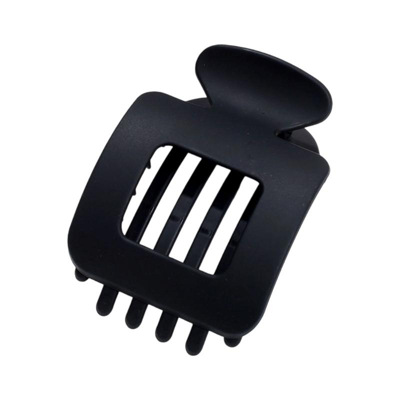 Matte Square Hair Claw Clip With Strong Grip For Women Kids Nonslip Hairpin ABS Hair Accessory For Sports Travel