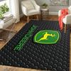 1 szt. Dywan z logo John Deere, Dywan biurowy Wewnętrzny Zewnętrzny Mata wycieraczka, Antypoślizgowy Miękki, Salon, Prezent na Boże Narodzenie Halloween. M928183