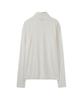 AREUBAN Drape Turtleneck Fingerhole Long Sleeve_Sand White