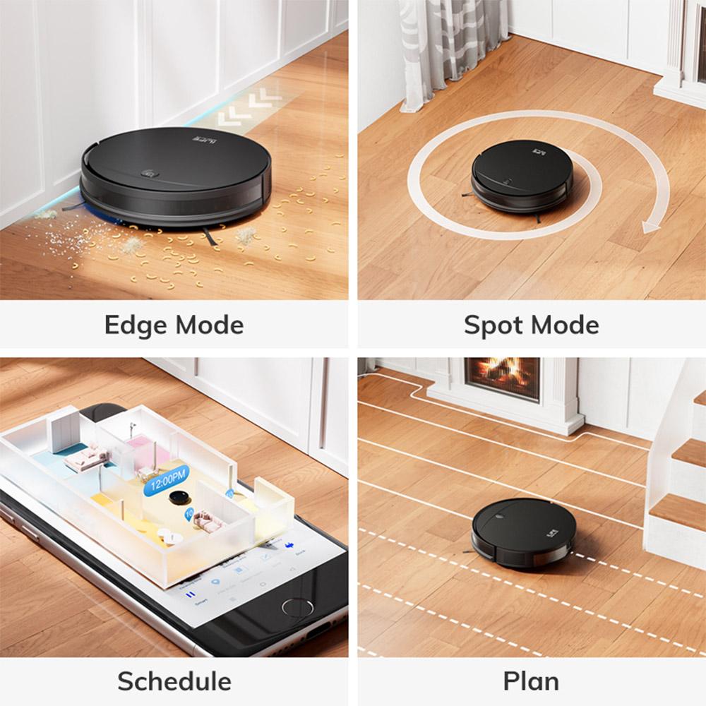 ILIFE V10 Robot Vacuum Cleaner, 5000Pa Suction, 120min Runtime, Gyro Navigation, Self-Charging, 2.4G WiFi, App, Alexa and Remote Control