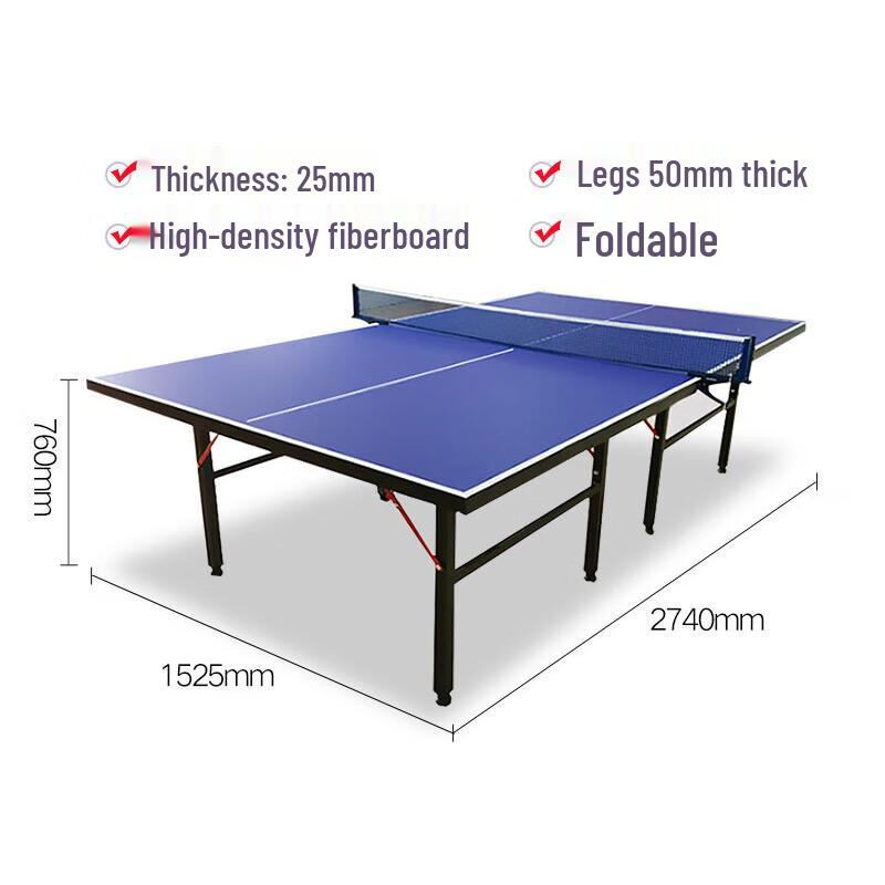 LanXie Standard Foldable Indoor Table Tennis Table