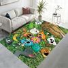 Colorful cartoon animal and anime pattern rugs in various sizes, perfect for children, suitable for bedrooms, beds, and bathrooms.
