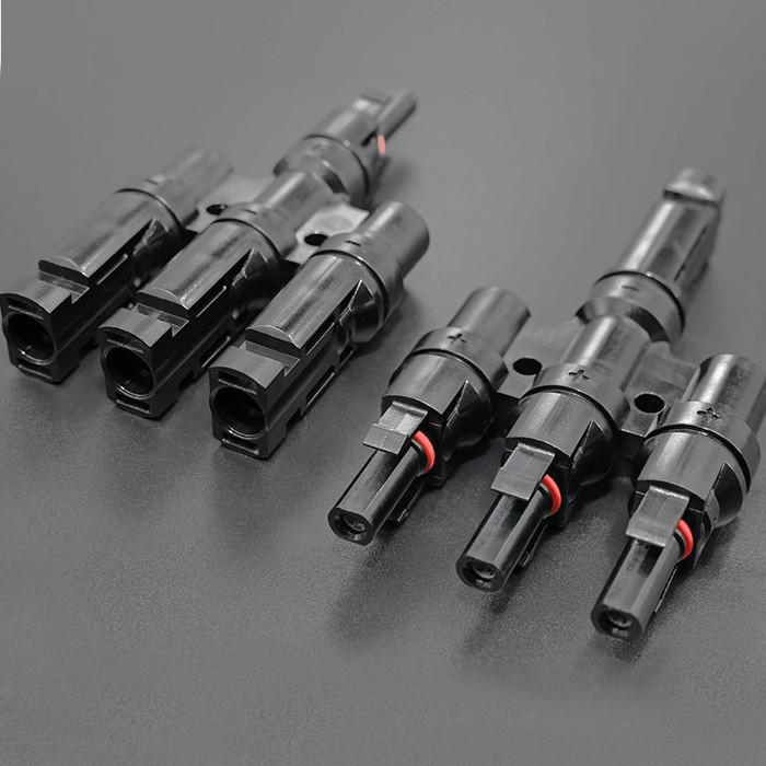 Qoltec Solarstecker | MC4-Stecker | Typ T | 1000V | 30A | Set