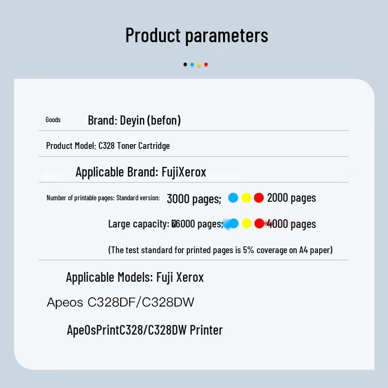 Deyin CT203495 Compatible Toner Cartridge for Xerox Apeos C328 Series