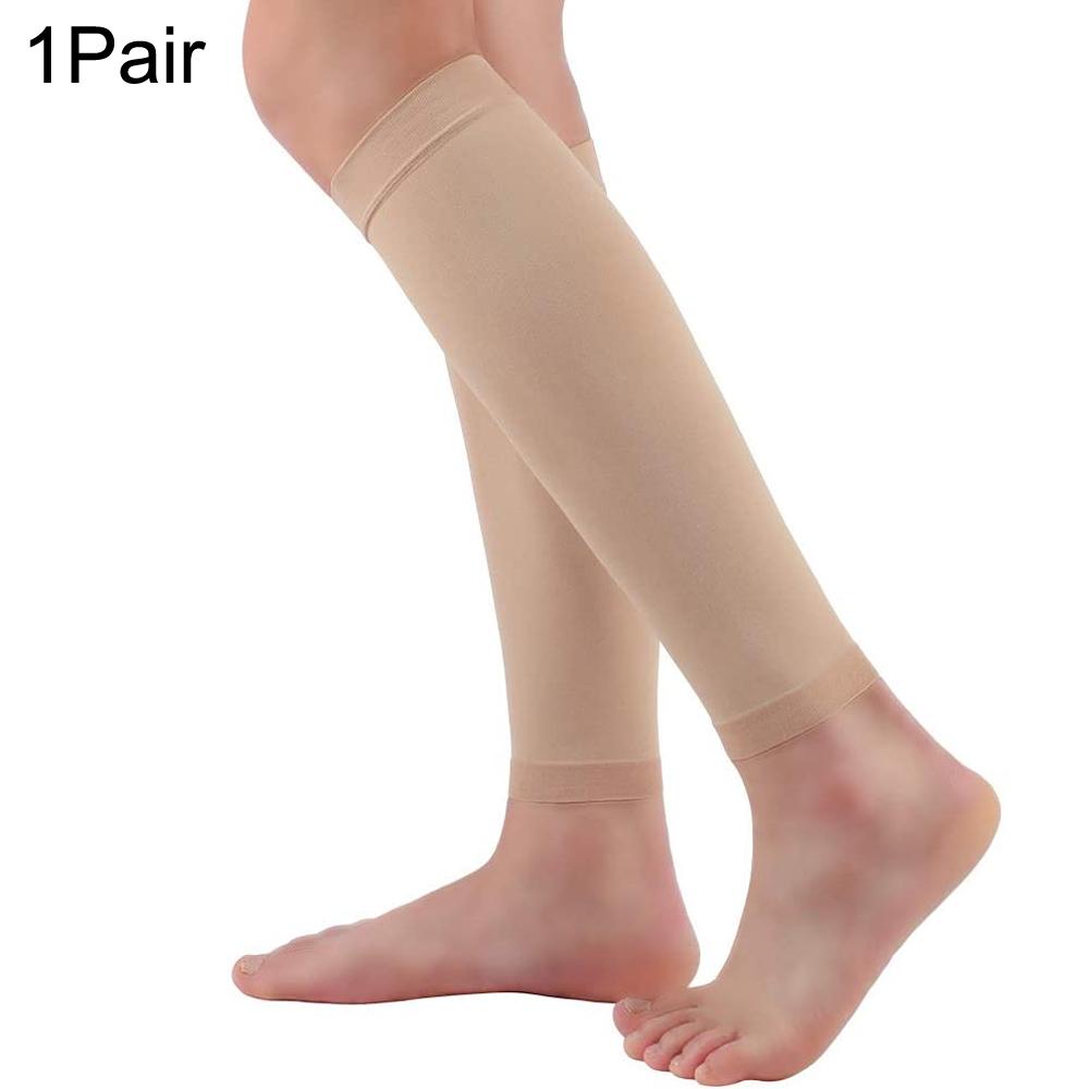 Medical Calf Compression Sleeve 30-40Mmhg Footless Varicose Veins Support for Men Women