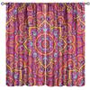 Galaxy Mandala Bedroom Curta - Boho Geometric Colorful Pattern - W42 * L45 Inches