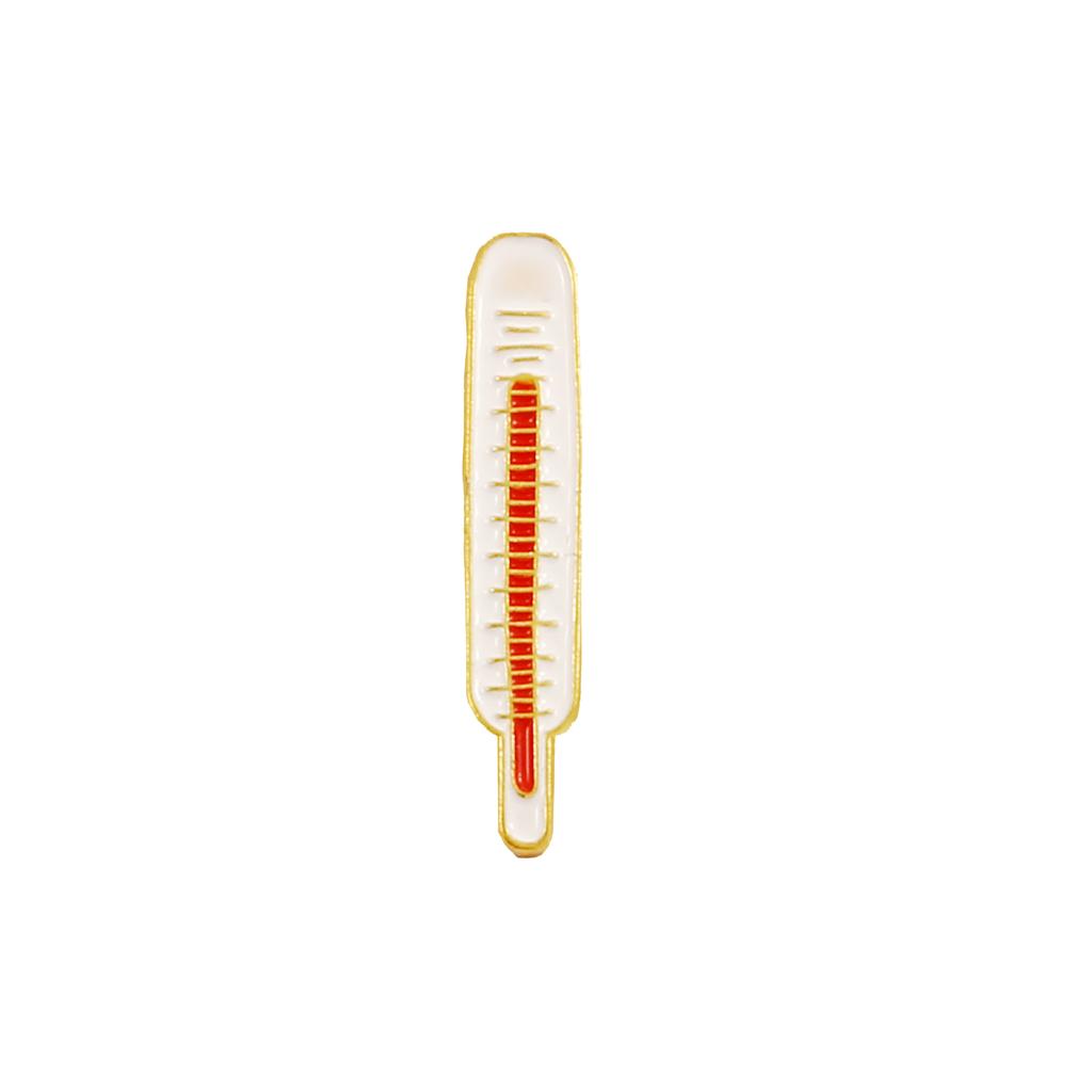 Stethoscope Syringe Thermometer Record Book To Protect Health Brooch Women Cute Coat Lapel Badge Broochs Men'S Metal Pin Button
