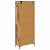 Wall Mounted Highboard Reclaimed Wood Look 69.5 x 34 x 180 cm Engineered Wood
