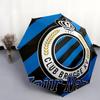 1 PC Automatic Folding Umbrella - Club Brugge KV Custom Name Pattern, Portable & Foldable Design with 8 Ribs, Christmas Birthday Gifts