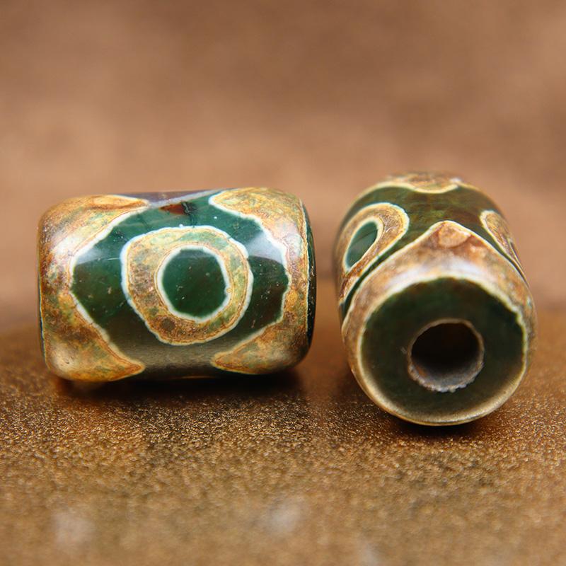 Tibetan 5,5 mm gaura cu trei ochi Dzi agat margele din piatra pandantiv umbrela franghie bricolaj bratari accesorii paracord margele farmec