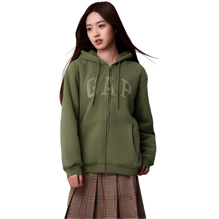 GAP Sweatshirts Unisex Hooded Moderate Cardigan 402176