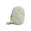 Zipper Canvas Shoulder Crossbody Bag Unisex Bags White LU9ASPS-LTIV