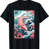 T-shirt s kaprem Koi Nishikigoi a třešňovými květy