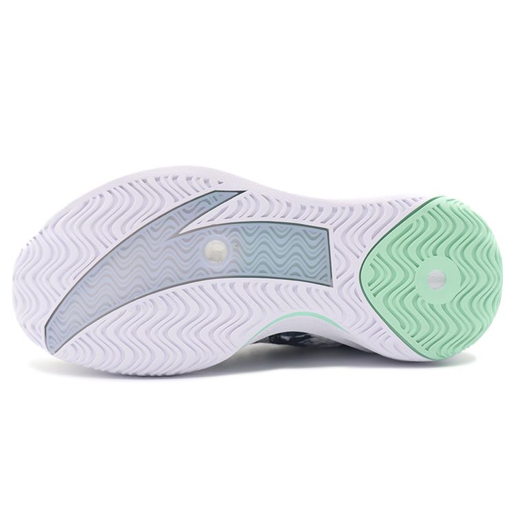 Anta Shape 3 Nitrogen Technology Shock Absorption Anti-Slip Wear-Resistant Mid-Top Basketball Shoes Men Sneakers White Gray Black 112211601-4