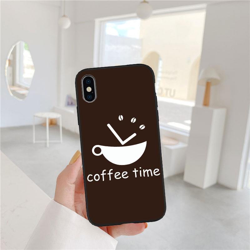 PP20 Coffee Time Phone Case for Samsung Galaxy A11 A12 A13 A15 A52S A53 A55 A56 A70 A71 A72 A73 F06 F16 F56 S10 Plus S10e
